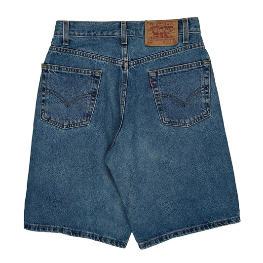 Levis Denim Shorts - 28W UK 10 Blue Denim