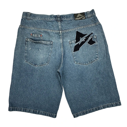 Avirex Denim Shorts - 40W 12L Blue Cotton