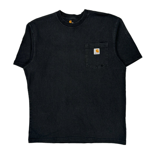 Carhartt T-Shirt - Medium Black Cotton