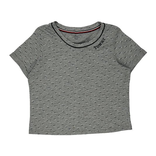 Tommy Hilfiger T-Shirt - Large Grey Cotton