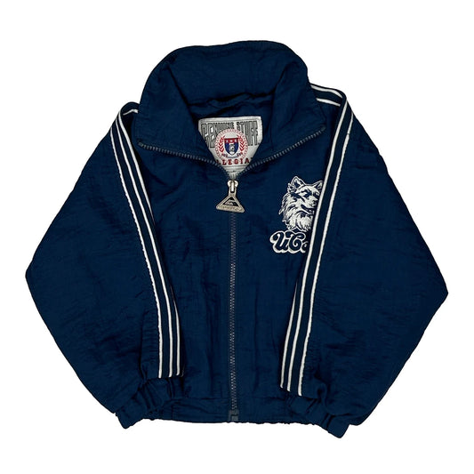Vintage Age 4 Genuine Stuff College Jacket - Small Blue Nylon