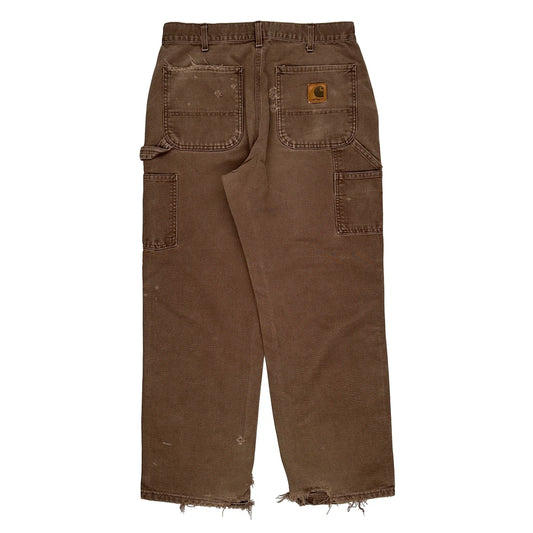Carhartt Carpenter Trousers - 32W 29L Brown Cotton