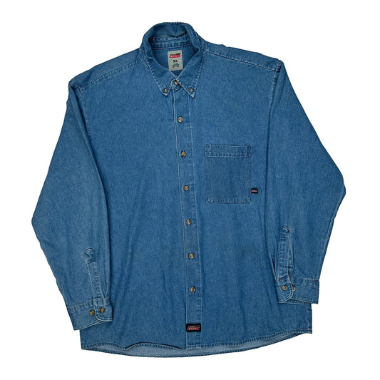 Dickies Denim Shirt - XL Blue Cotton