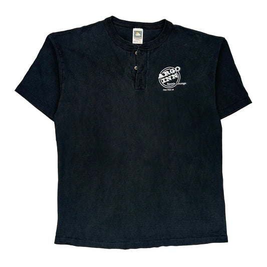 Sports Lounge Cotton Deluxe Single Stitch T-Shirt - Large Black Cotton