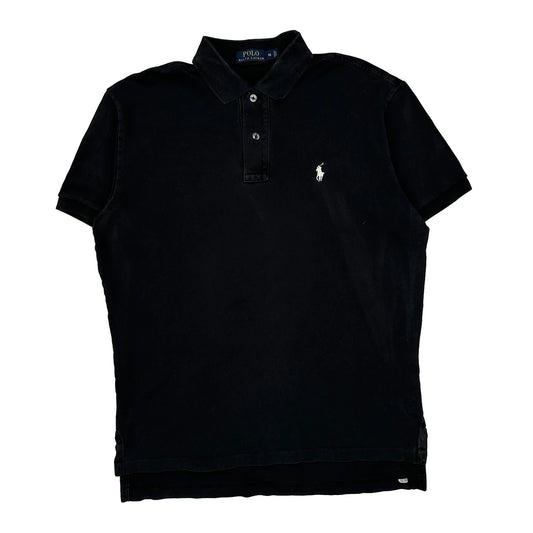 Polo By Ralph Lauren Polo Shirt - Medium Black Cotton