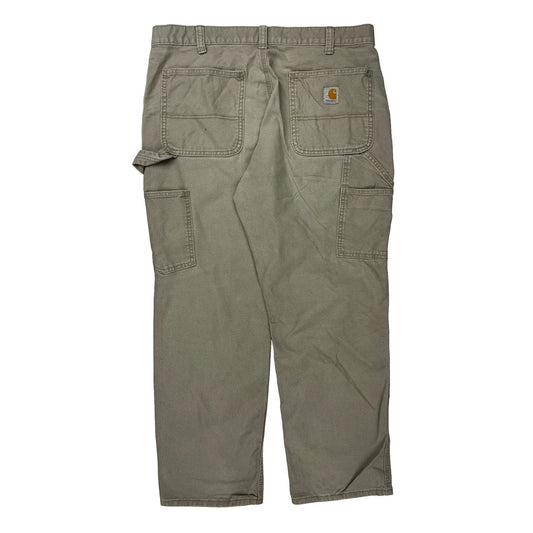 Carhartt Carpenter Trousers - 36W 30L Khaki Cotton