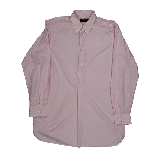 Polo By Ralph Lauren Striped Shirt - Small Pink Cotton