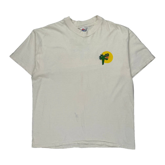 Dragon Wagon Hanes Single Stitch T-Shirt - XL White Cotton