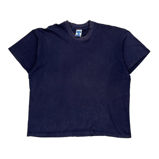 Blank Rp Single Stitch T-Shirt - XL Navy Cotton