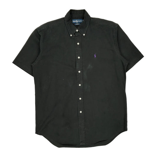Blake Ralph Lauren Short Sleeve Shirt - Medium Black Cotton