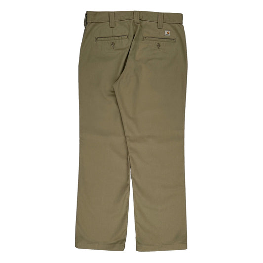 Carhartt Trousers - 32W 30L Khaki Polyester Blend