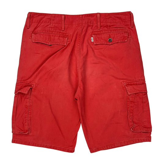 Levis Cargo Cargo Shorts - 34W 11L Red Cotton