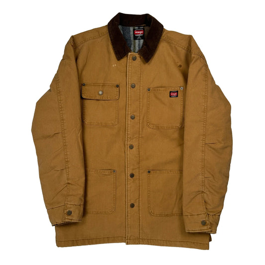 Wrangler Chore Jacket - Large Brown Cotton