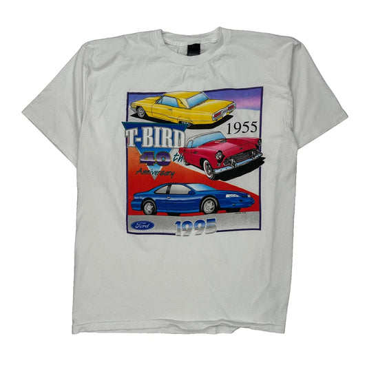 Ford Thunderbird 40Th Anniversary Unbranded Graphic T-Shirt - XL Multicoloured Cotton