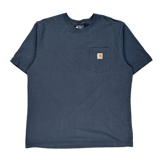 Carhartt T-Shirt - XL Blue Cotton