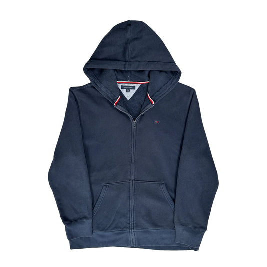 Tommy Hilfiger Full Zip Hoodie - XL Navy Cotton