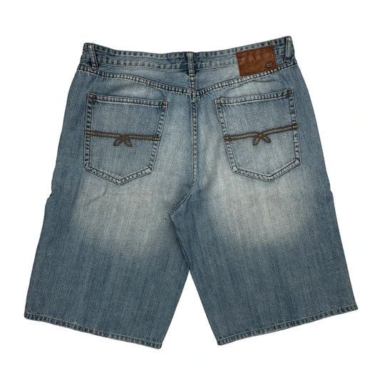 Ecko Unltd Denim Shorts - 40W 12L Light Wash Cotton