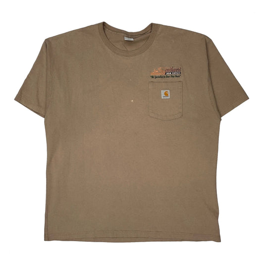 Carhartt T-Shirt - XL Beige Cotton