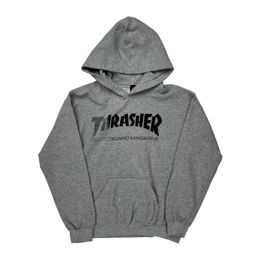 Skateboard Magazine Thrasher Hoodie - Small Grey Cotton