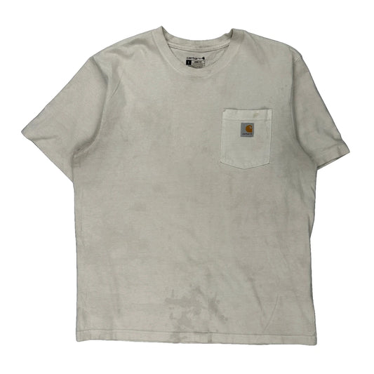 Carhartt T-Shirt - Large White Cotton