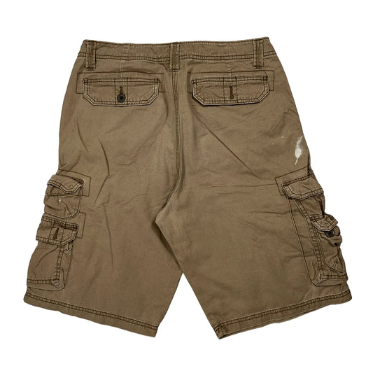 Lee Cargo Shorts - 30W 11L Khaki Cotton