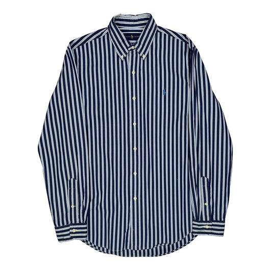 Ralph Lauren Striped Shirt - Medium Blue Cotton