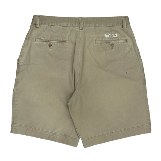 Prospect Short Polo By Ralph Lauren Shorts - 32W 9L Beige Cotton