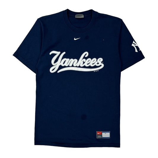 Yankees Nike Mlb T-Shirt - Small Navy Cotton