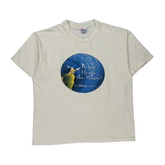 Disney Channel Hanes Graphic T-Shirt - XL White Cotton