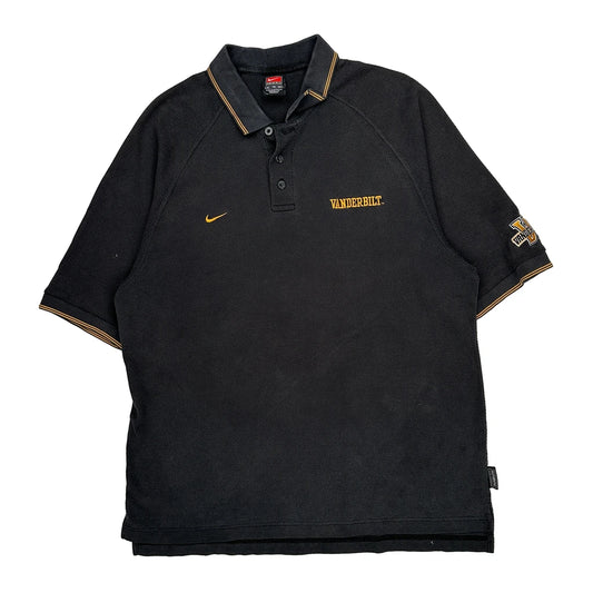 Vanderbilt Nike College Polo Shirt - XL Black Cotton