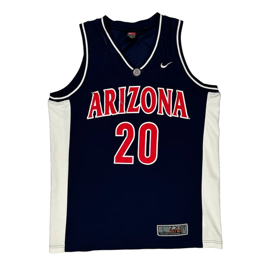 Arizona Wildcats Nike Elite Ncaa Jersey - Large Navy Polyester