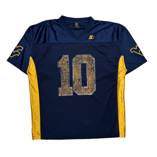 Vintage Mountaineers Starter Jersey - XL Blue Polyester