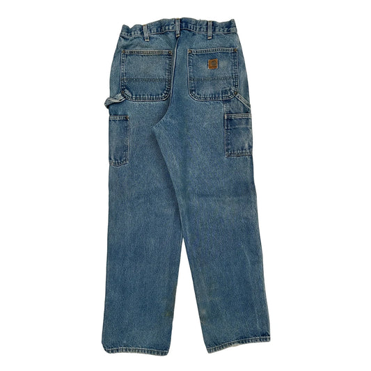 Carhartt Double Knee Carpenter Jeans - 32W 32L Blue Cotton
