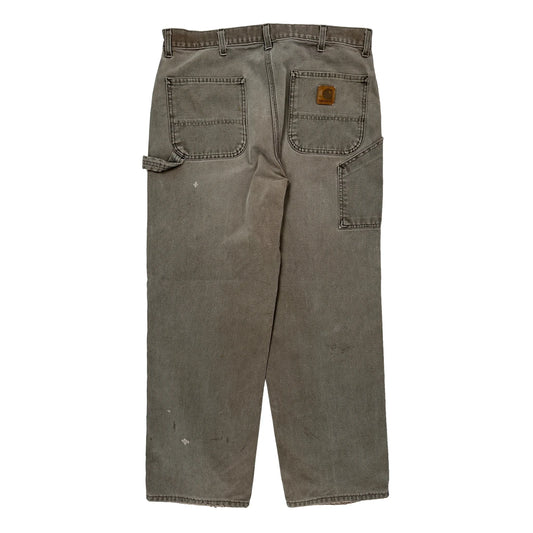 Carhartt Carpenter Trousers - 36W 31L Grey Cotton
