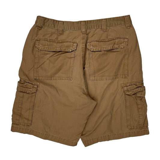 Wrangler Cargo Cargo Shorts - 36W 9L Brown Cotton