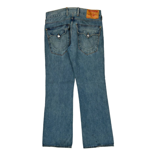 True Religion Boot Cut Jeans - 36W 34L Blue Cotton