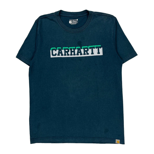 Carhartt Spellout T-Shirt - Medium Blue Cotton