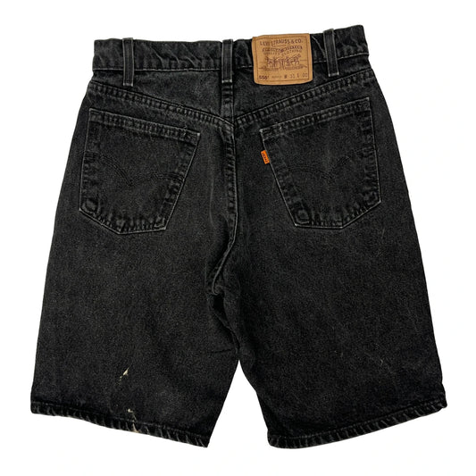 Levis Denim Shorts - 28W UK 10 Black Cotton