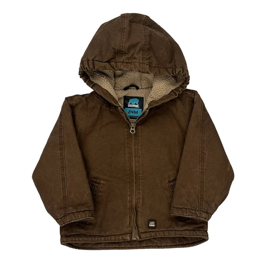 Age 24 Months Berne Jacket - 2XS Brown Cotton