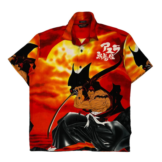 Samurai Dtek Graphic Short Sleeve Shirt - XL Black Polyester