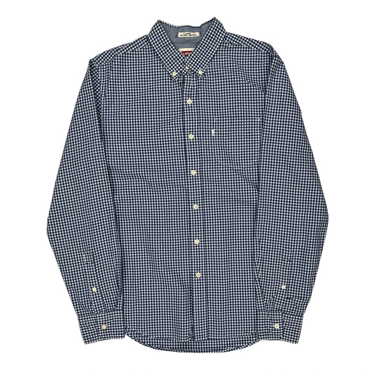 Levis Checked Shirt - Medium Blue Cotton