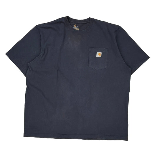 Carhartt T-Shirt - 2XL Navy Cotton