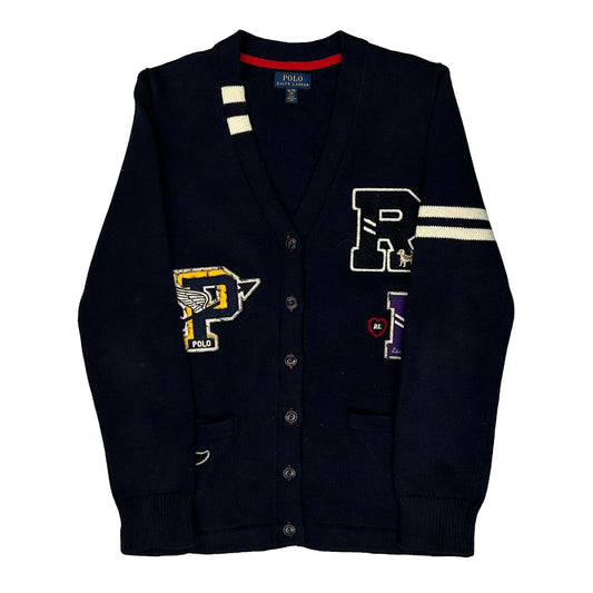 Age 13 Polo By Ralph Lauren Cardigan - XL Navy Cotton
