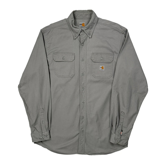 Carhartt Shirt - Large Grey Cotton Blend