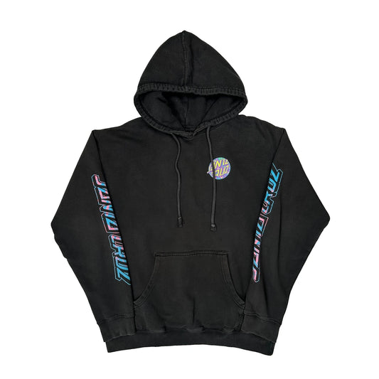Vintage Santa Cruz Santa Cruz Hoodie - Large Black Cotton