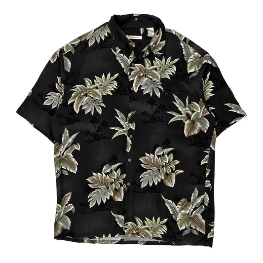 Campia Moda Floral Hawaiian Shirt - Large Black Viscose