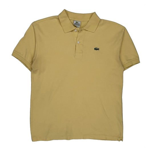 Vintage Lacoste Polo Shirt - Large Yellow Cotton