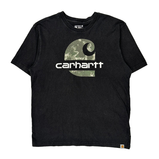Loose Fit Carhartt Graphic T-Shirt - Medium Black Cotton