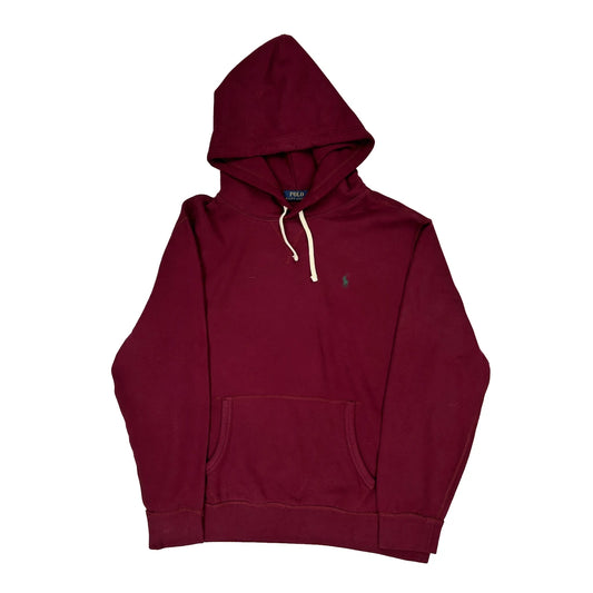 Polo By Ralph Lauren Hoodie - XL Burgundy Cotton