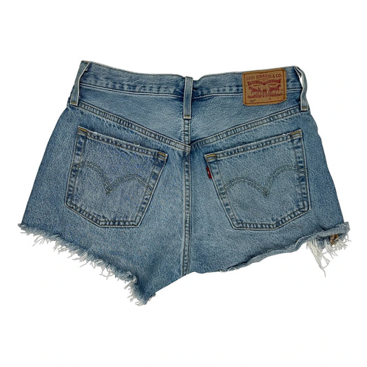 Levis Denim Shorts - 28W UK 8 Light Wash Cotton